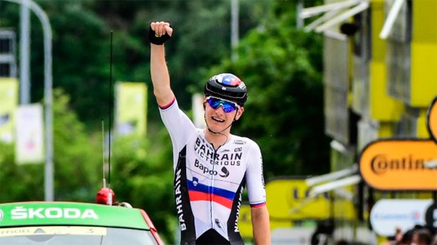 El esloveno Matej Mohoric se impuso en la etapa más larga. (Foto: @LeTour)