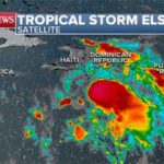 El Caribe en alerta ante los avances de Elsa como huracán. (Satélite: ABC news)