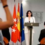 Isabel Díaz Ayuso en su comparecencia en La Moncloa. (Foto: @LMG/IsabelDíazAyuso)
