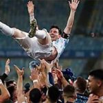 Messi manteado. La imagen icónica de la Copa América. (Foto: YouTube/Marti Smarti V2)
