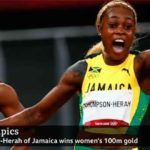 Elaine Thompson ganó el oro en los 100 metros de los Juegos de Tokio. (Foto: BBC)