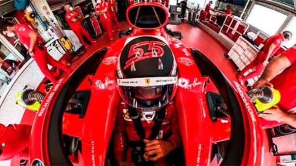 Podio al final para Carlos Sainz tras un domingo increíble. /Foto: @Carlossainz55)