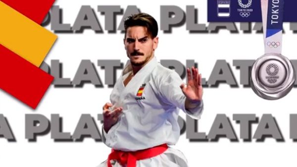 El kata de Damián fue premiado con la medalla de plata. (Foto: @COE_es)