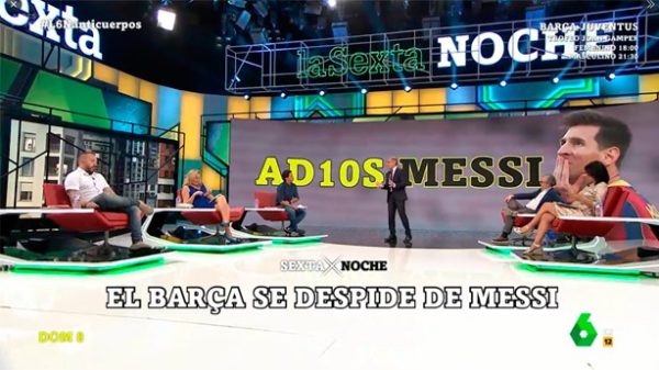 El adiós de Messi se trató en La sexta noche. (Foto: La Sexta)