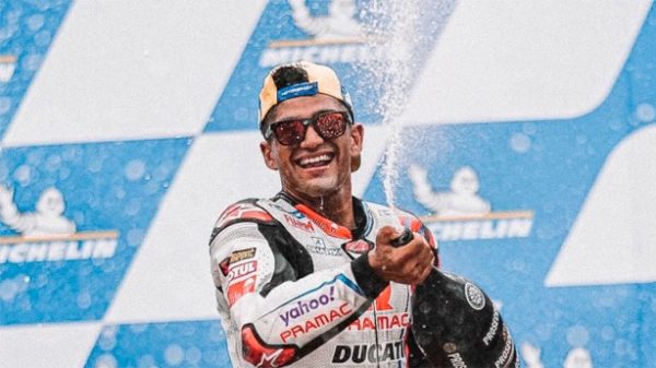 Jorge Martín logró su primer GP en Moto GP. (Foto: @88jorgemartin/Twitter)
