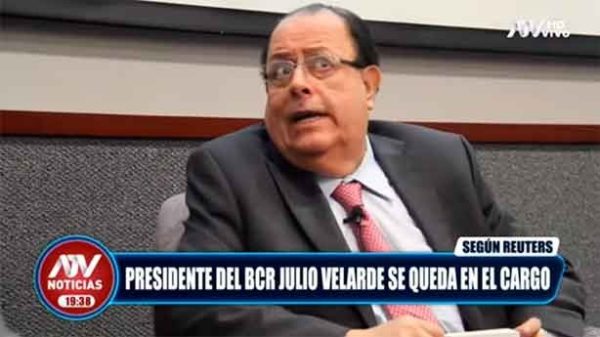 Julio Velarde descartó dimitir en un momento crítico para Perú. (Foto: ATV Noticias)