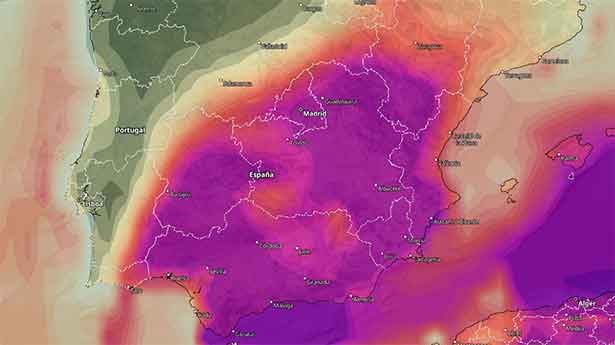 España entra en una ola de calor extremo con polvo sahariano. (Imagen: