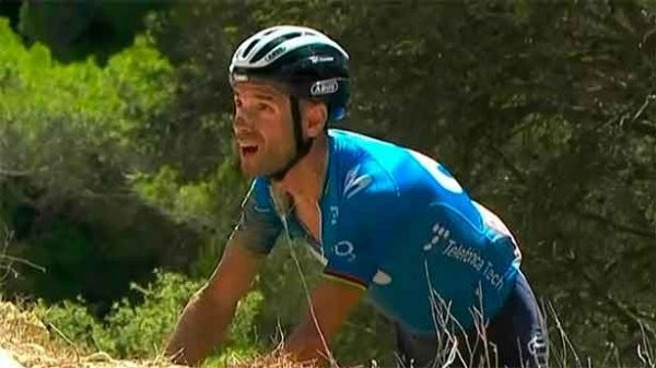 Valverde intentó sobreponerse y seguir luchando. (Foto: Movistar Team)