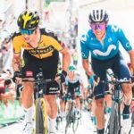 Tremenda batalla en el muro de Valdepeñas. (Foto: @LaVuelta21))