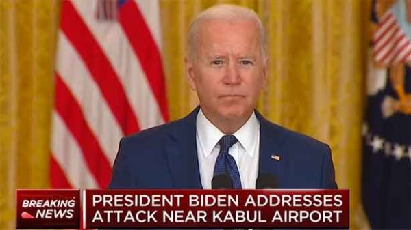 Una gran emoción en el homenaje de Biden a los marines asesinados en Kabul.