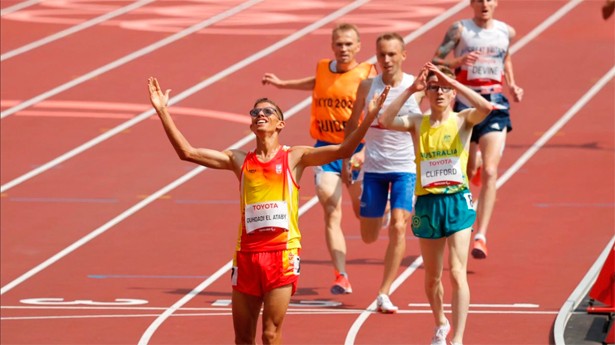 Yassine Ouhadi se hizo con el oro en los 5.000 metros. (Foto: @casareal)