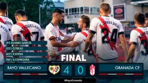 Una gran victoria del Rayo Vallecano. (Foto: @LaLiga)