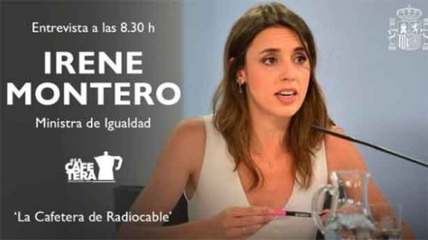 Polémicas declaraciones de Irene Montero a Radio Cable. (Imagen: