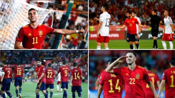 Abultada victoria de España en Badajoz. (Foto: @sefutbol)