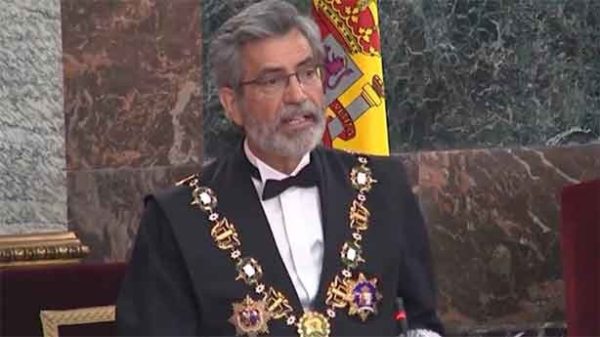 Un discurso de profundo calado de Carlos Lesmes. (Foto: @PoderJudicialEs)