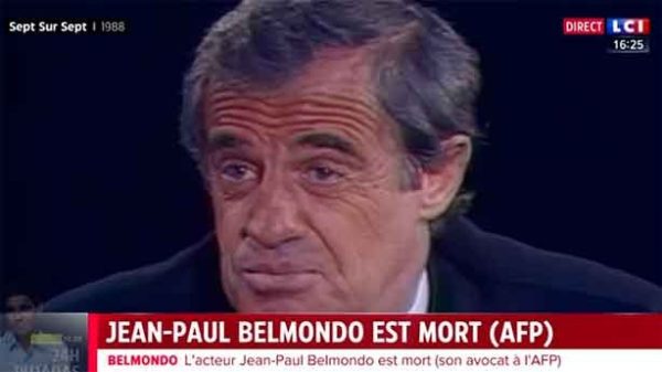 El actor francés Jean-Paul Belmondo