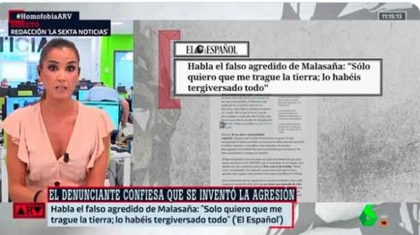 La falsa agresión homófoba deja en evidencia al Gobierno. (Foto: La Sexta)