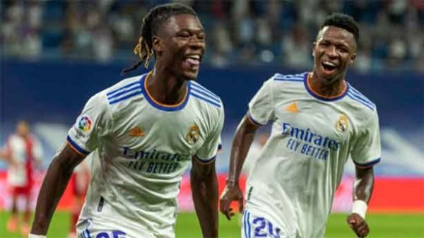 Camavinga firma un debut histórico: ¡gol a los seis minutos! en el Santiago Bernabéu. (Foto: @LaLiga)