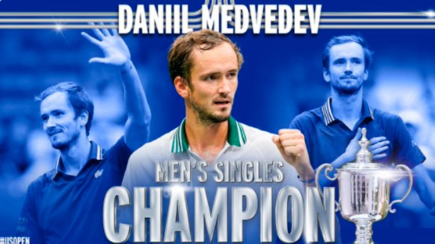 Medvedev logró una victoria épica. (Foto: @usopen)