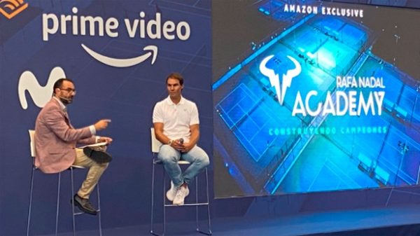 Rafa Nadal en la presentación de Construyendo Campeones. (Foto: Rafael Nadal Academy)