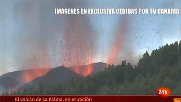 Preocupa que la lava llegue hasta el litoral. (Foto: RTVE/24h)