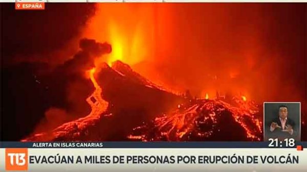 Una noche de viaje al infierno en la isla de La Palma. (Foto: T13)