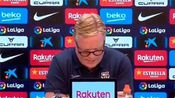 Koeman ya no oculta su fuerte choque con Laporta