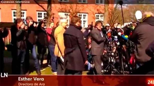 Una gran sorpresa ante la detención del expresidente prófugo en Cerdeña. (Foto: 24h/RTVE)
