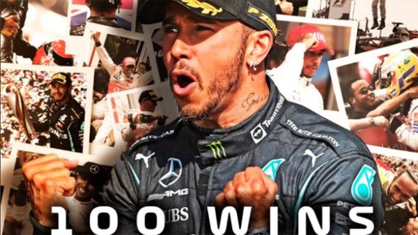 100 victorias para Lewis Hamilton. Un récord difícilmente igualable. (Foto: @F1)