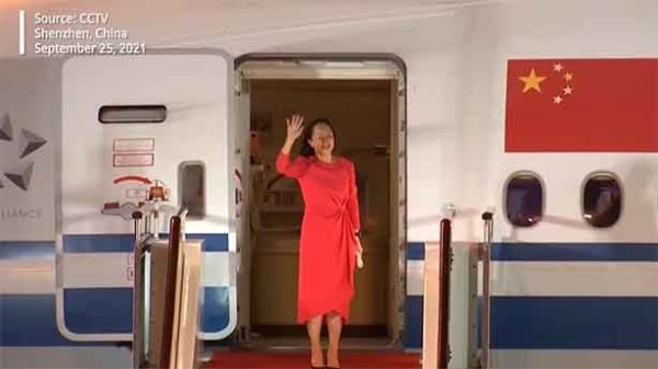 Meng Wanzhou recibida en Pekín como una heroína. (Foto: