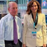La presidenta en su encuentro en Nueva York con el CEO de Bloomberg