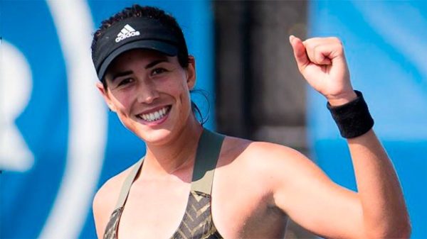 Felicidad de Garbiñe al volver a una semifinal. (Foto: @GarbiMuguruza)
