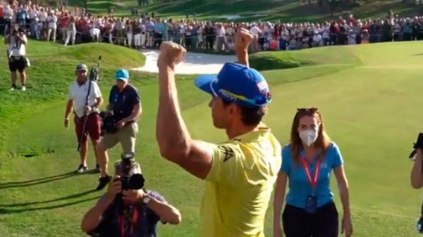 Rafa Cabrera-Bello se impuso al final a Adri Arnaus. (Foto: @accionaopen)