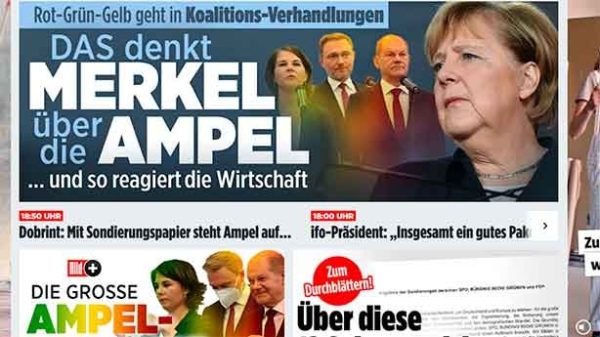 Un hervidero en Berlín ante el escenario Ampel. (Captura: UN/BILD)