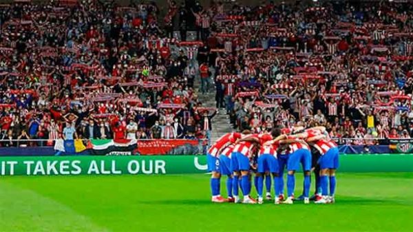 Noche de intensas emociones en el Wanda Metropolitano. (Foto: @AtléticodeMadrid)