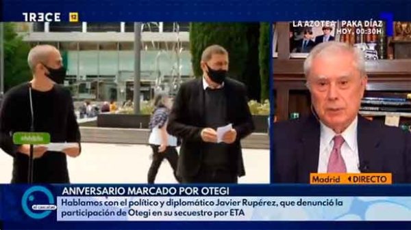 Rupérez fue tajante en denunciar el pacto de PSOE y Bildu. (Foto: Canal Trece)