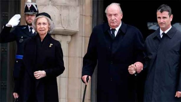 Juan Carlos I en el funeral del Gran Duque Jean de Luxemburgo. (Foto: @CasaReal)