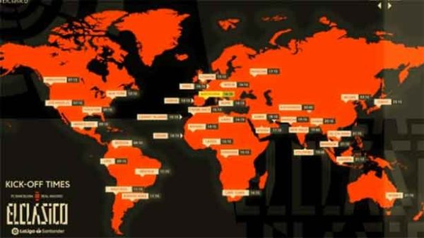 Expectación mundial ante el Clásico. (Imagen: @LaLigatv)