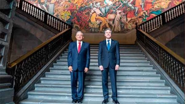 Blinken ha cuidado su relación con AMLO. (Foto: @SecBlinken)