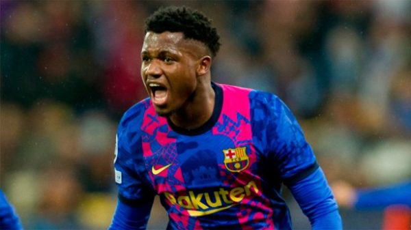 Ansu Fati salvó al FC Barcelona. (Foto: @ChampionsLeague)