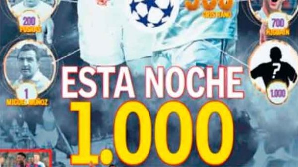 El hito único en el Real Madrid de mil goles en los duelos de Europa. (Captura: UN/AS)