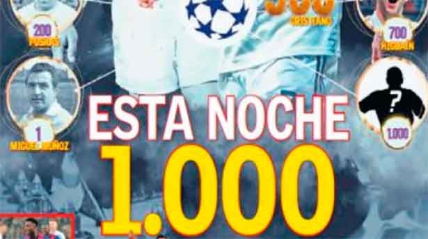 El hito único en el Real Madrid de mil goles en los duelos de Europa. (Captura: UN/AS)