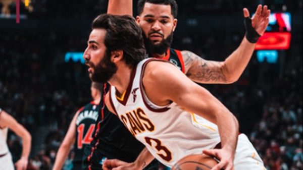 Buen partido de Ricky ante Toronto Raptors. (Foto: @cavs)