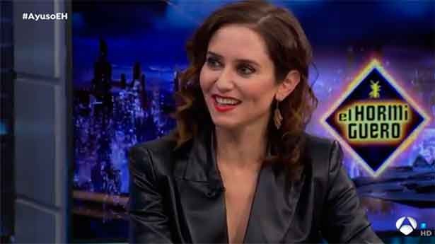 Isabel Díaz Ayuso respondió a todas las preguntas de Pablo Casado. (Foto: Antena 3)