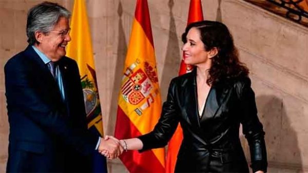El encuenttro con el presidente de Ecuador