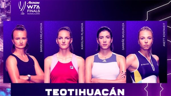 Garbiñe cayó en su primer partido dentro del Grupo Teotihuacán. (Foto: @WTAFinals)