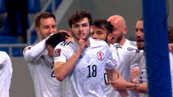 Georgia dio la sorpresa venciendo a Suecia. (Foto. Cuatro)