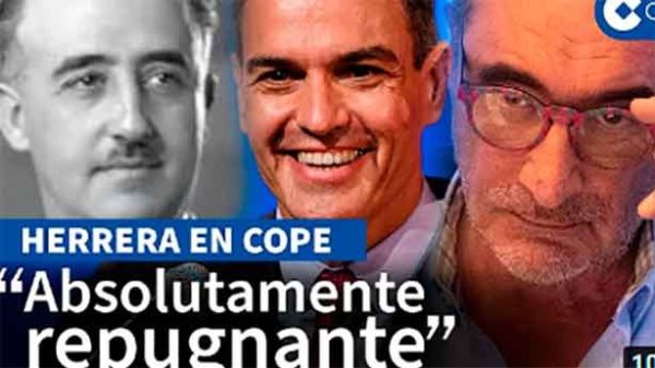 Carlos Herrera rechazó de forma tajante el ataque de Sánchez a la Transición. (Foto: COPE/YouTube)