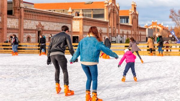 La pista de hielo de Matadero Madrid