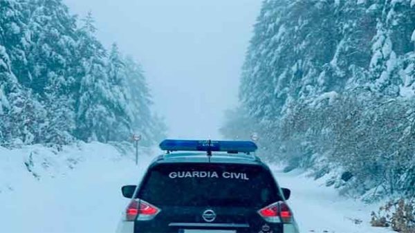 Alerta en España por la borrasca Barra. (Foto: @GuardiaCivil)